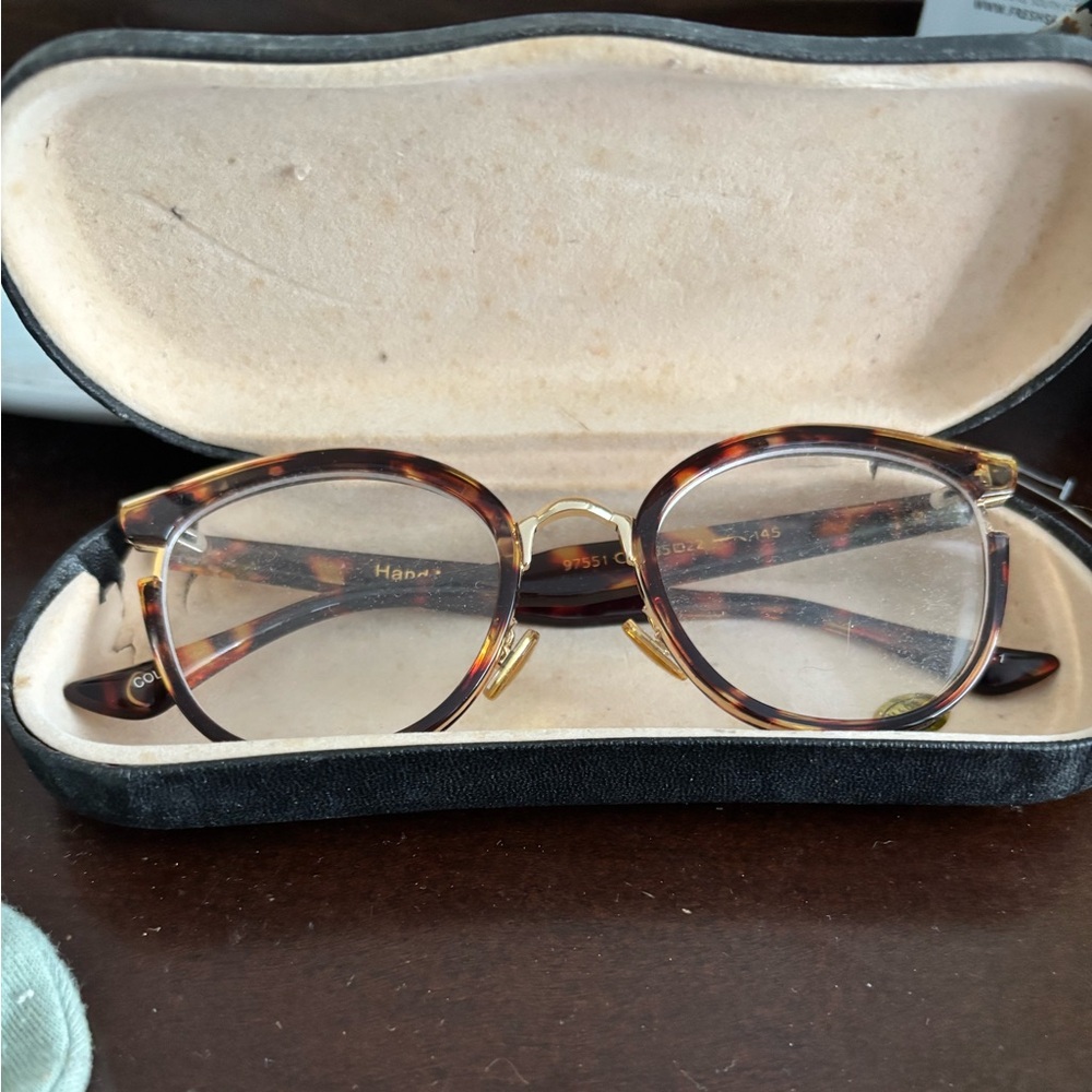Tortoise Shell Glasses with Case